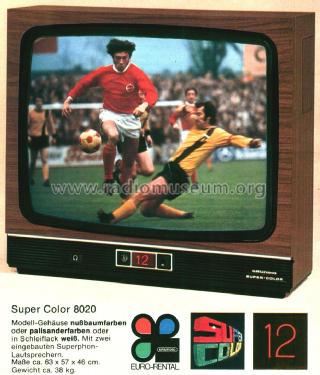 Super Color 8020; Grundig Radio- (ID = 2301863) Televisión