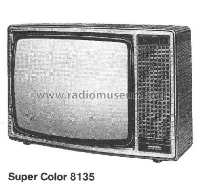 Super Color 8135; Grundig Radio- (ID = 2064759) Televisión