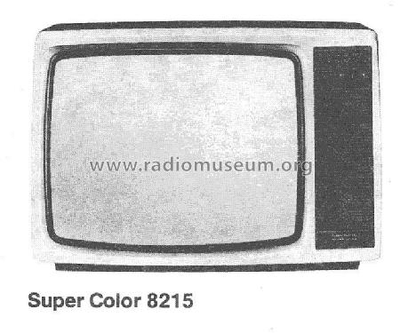 Super Color 8215; Grundig Radio- (ID = 2077437) Televisore
