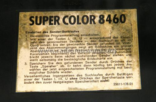 Super Color 8460; Grundig Radio- (ID = 1781795) Television