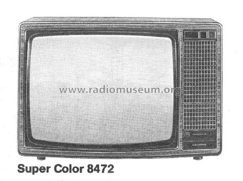 Super Color 8472; Grundig Radio- (ID = 2124246) Television