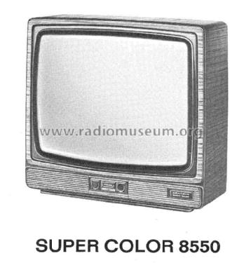 Super Color 8550; Grundig Radio- (ID = 2230484) Televisión