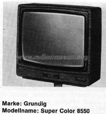 Super Color 8550; Grundig Radio- (ID = 2553475) Televisión