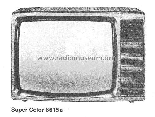 Super Color 8615a; Grundig Radio- (ID = 2065538) Televisión