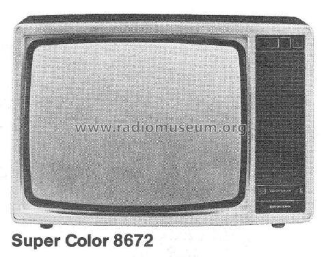 Super Color 8672; Grundig Radio- (ID = 2127020) Television