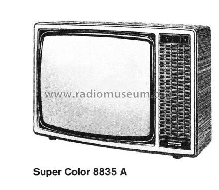 Super Color 8835A; Grundig Radio- (ID = 2089117) Television