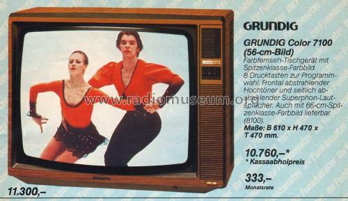 Super Color B7100 = CUC 120; Grundig Radio- (ID = 2101170) Televisore