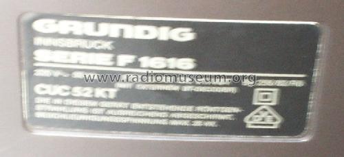 Super Color C3302 Serie F1616 Ch= CUC52KT; Grundig Radio- (ID = 1700994) Télévision