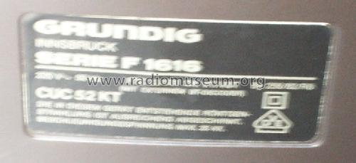 Super Color C3302 Serie F1616 Ch= CUC52KT; Grundig Radio- (ID = 1700994) Television