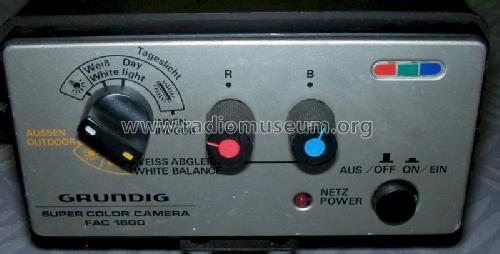 Super Color Camera Steuergerät FAC 1800; Grundig Radio- (ID = 1219818) Divers