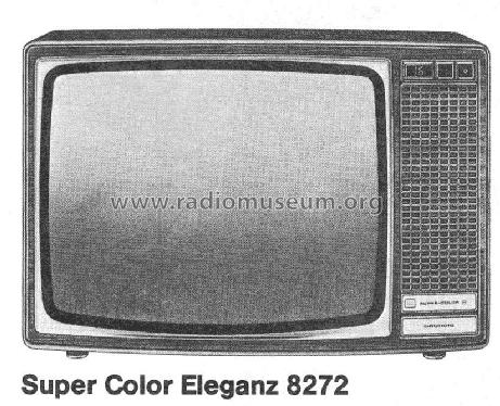 Super Color Eleganz 8272; Grundig Radio- (ID = 2129391) Télévision
