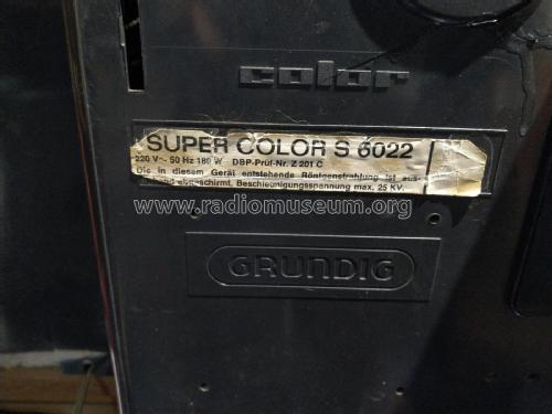 Super Color S6022; Grundig Radio- (ID = 2739470) Televisión