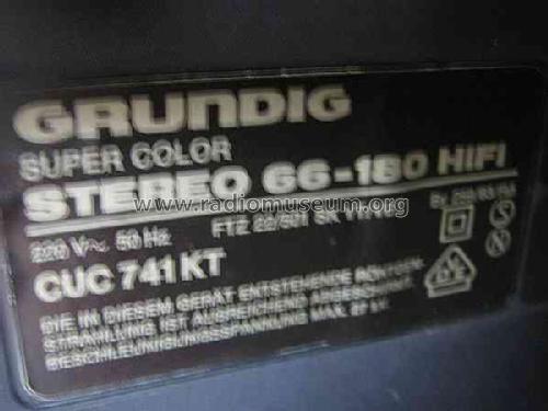 Super Color Stereo 66-180 HiFi Ch= CUC 741KT; Grundig Radio- (ID = 601207) Television