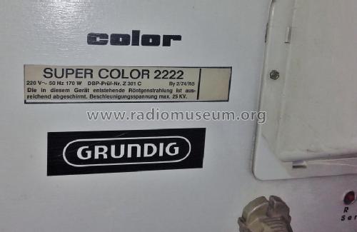 Super Color Tele-Pilot 12 2222; Grundig Radio- (ID = 2013146) Televisión