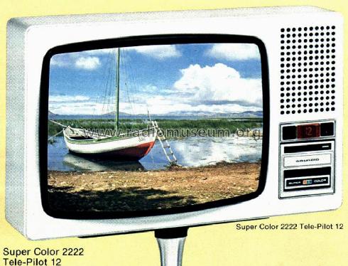 Super Color Tele-Pilot 12 2222; Grundig Radio- (ID = 2334289) Television