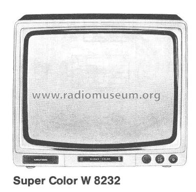 Super Color W 8232; Grundig Radio- (ID = 2081639) Television