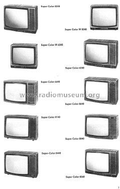 Super Color W 8240; Grundig Radio- (ID = 1784770) Television