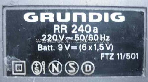 Super Sound RR240a; Grundig Radio- (ID = 642637) Radio