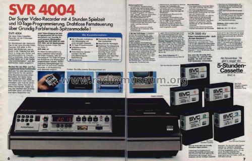 Super Video Recorder SVR-4004; Grundig Radio- (ID = 2114586) Sonido-V