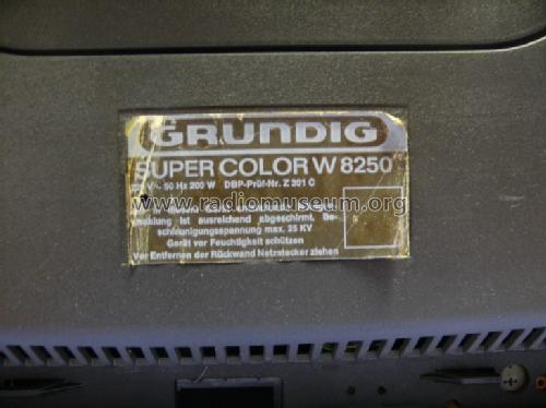 Supercolor W8250; Grundig Radio- (ID = 1187265) Television