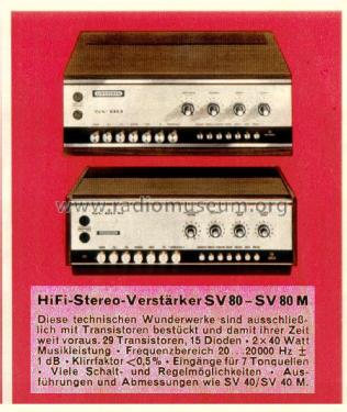 SV80M; Grundig Radio- (ID = 2136250) Verst/Mix