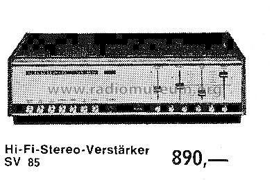 SV85; Grundig Radio- (ID = 100821) Ampl/Mixer