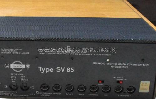 SV85; Grundig Radio- (ID = 993706) Ampl/Mixer