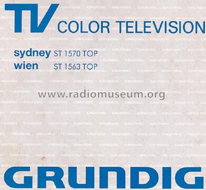 Sydney ST 1570 TOP; Grundig Radio- (ID = 1909273) Televisore