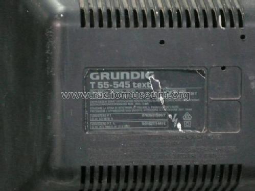T55-545 text Ch= CUC5301; Grundig Radio- (ID = 1630599) Television