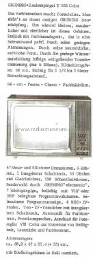 T902a Color; Grundig Radio- (ID = 759845) Television