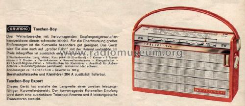 Taschen-Boy 202; Grundig Radio- (ID = 1098005) Radio