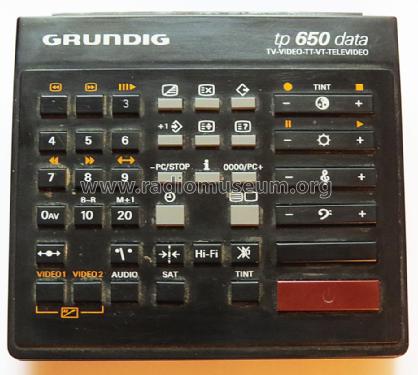 Tele-Pilot TP 650 data TP650data 29622-048.61; Grundig Radio- (ID = 1712210) Misc