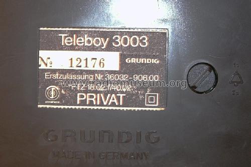 Teleboy 3003; Grundig Radio- (ID = 1298344) R-Player