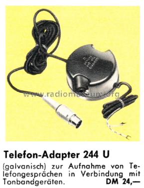 Telefonadapter 244 U; Grundig Radio- (ID = 2451216) Telephony