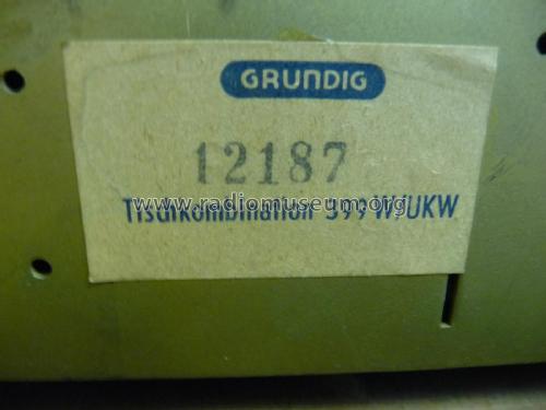 Tischkombination 399W/UKW; Grundig Radio- (ID = 2789025) Radio