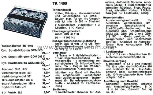 TK1400; Grundig Radio- (ID = 2859021) R-Player