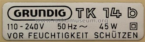 TK14; Grundig Radio- (ID = 1796034) R-Player
