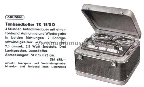 TK15/3D; Grundig Radio- (ID = 2859280) R-Player