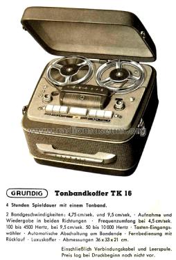 TK16; Grundig Radio- (ID = 2856664) Enrég.-R