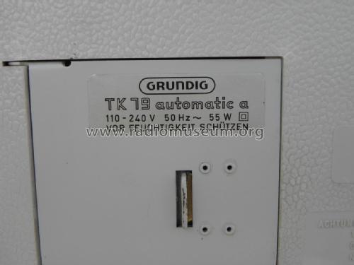 TK19 A Automatic ; Grundig Radio- (ID = 1990927) Reg-Riprod