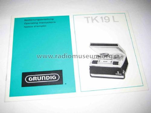 TK19L Automatic de Luxe; Grundig Radio- (ID = 1169486) Ton-Bild