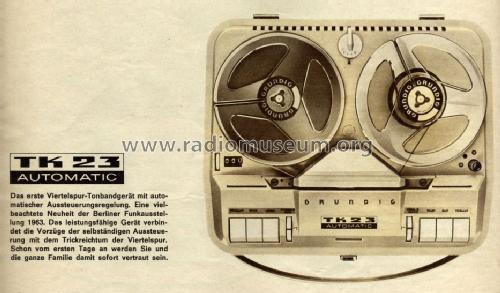 TK23 A Automatic ; Grundig Radio- (ID = 1102586) R-Player