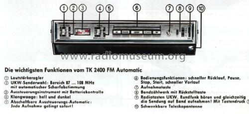 TK2400 FM Automatic; Grundig Radio- (ID = 475730) Radio