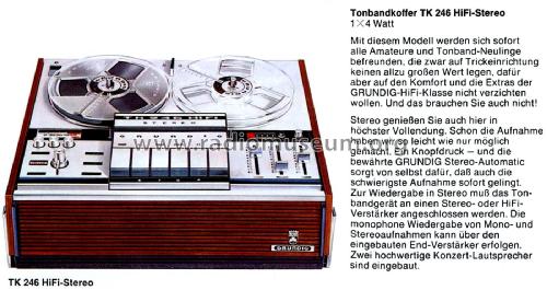 TK246 HiFi-Stereo; Grundig Radio- (ID = 2853999) R-Player