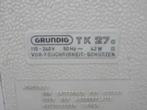 TK27 Stereo; Grundig Radio- (ID = 1966048) R-Player