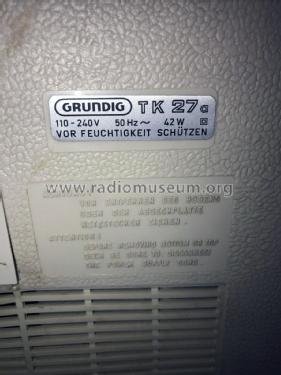 TK27 Stereo; Grundig Radio- (ID = 2980370) Enrég.-R