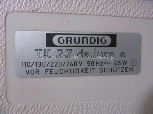 TK27L ; Grundig Radio- (ID = 2291439) R-Player