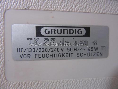 TK27L ; Grundig Radio- (ID = 2291439) Sonido-V