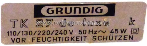 TK27L ; Grundig Radio- (ID = 2476388) R-Player