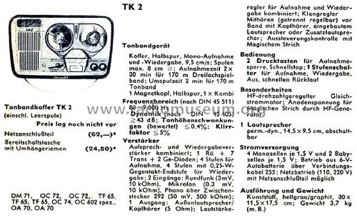 TK2; Grundig Radio- (ID = 2855010) R-Player